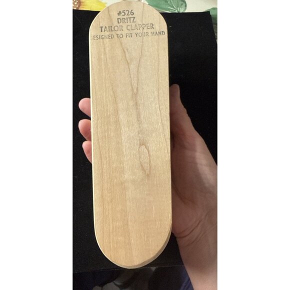 Dritz Inc. Vintage Wood Tailor Clapper with instruction sheet - Picture 6 of 10